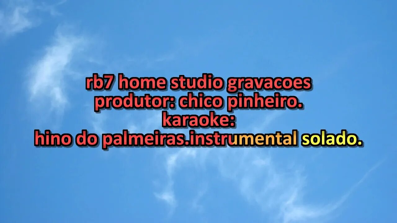 hino do palmeiras karaoke playback instrumental solado