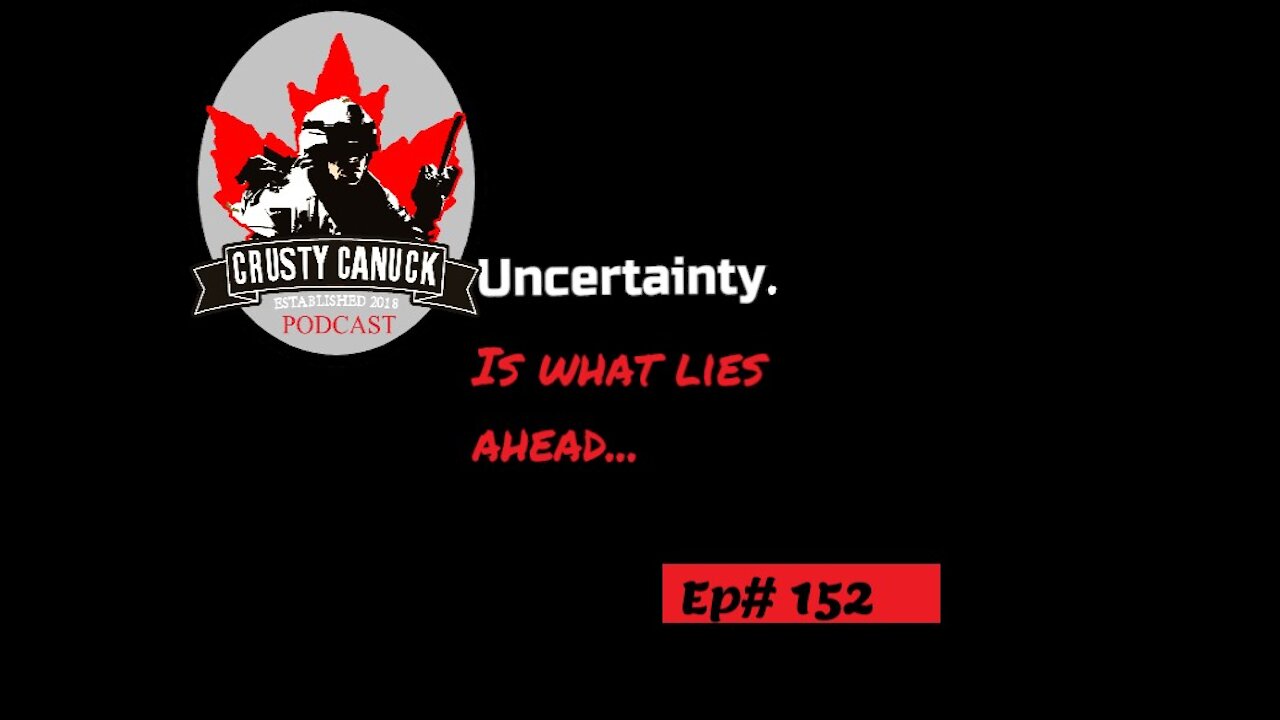 Ep# 152 Uncertainty is what lies ahead…