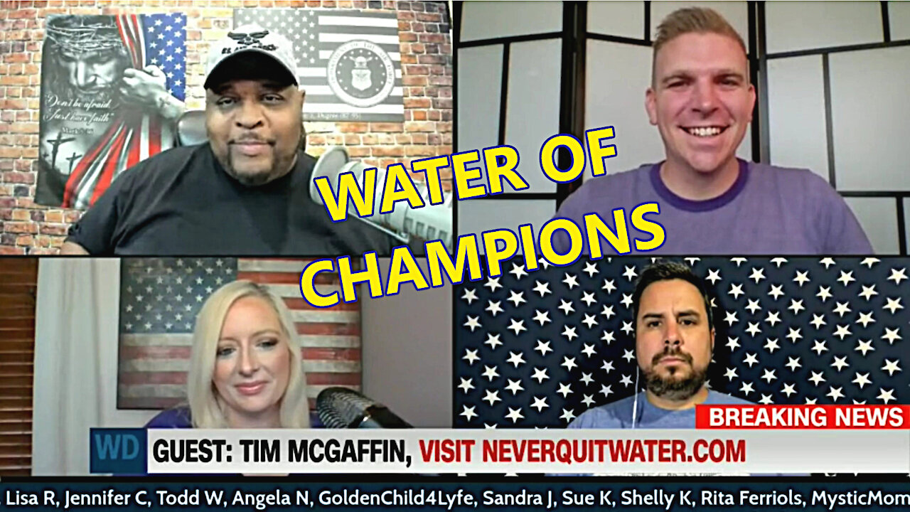 Water Of Champions, Tim McGaffin on The Wayne Dupree Show 8/5/21 - NeverQuitWater.com