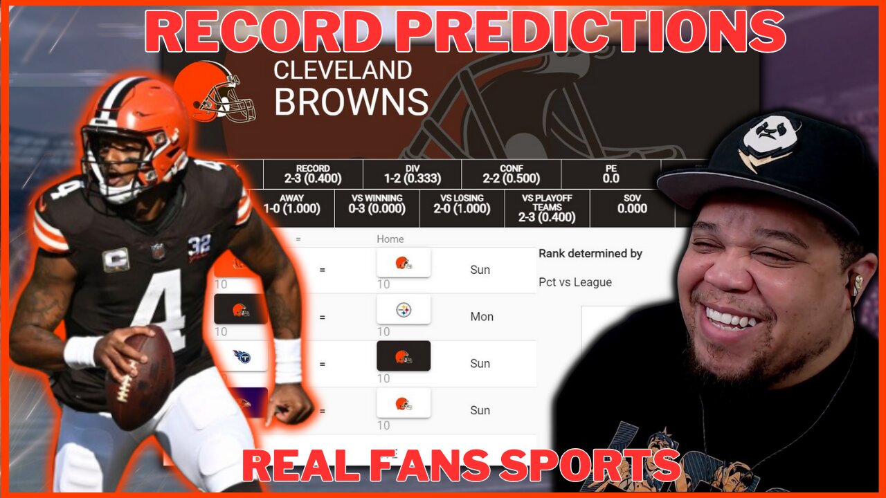 CLEVELAND BROWNS || 2024-2025 NFL SEASON PREDICTIONS | GAME BY GAME || REAL FANS SPORTS