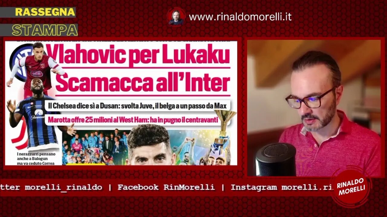 🗞️ Rassegna Stampa 1.8.2023 #425 - SCAMACCA-INTER, Roma beffatahhh, Okafor Jolly del Milan, e Lukaku
