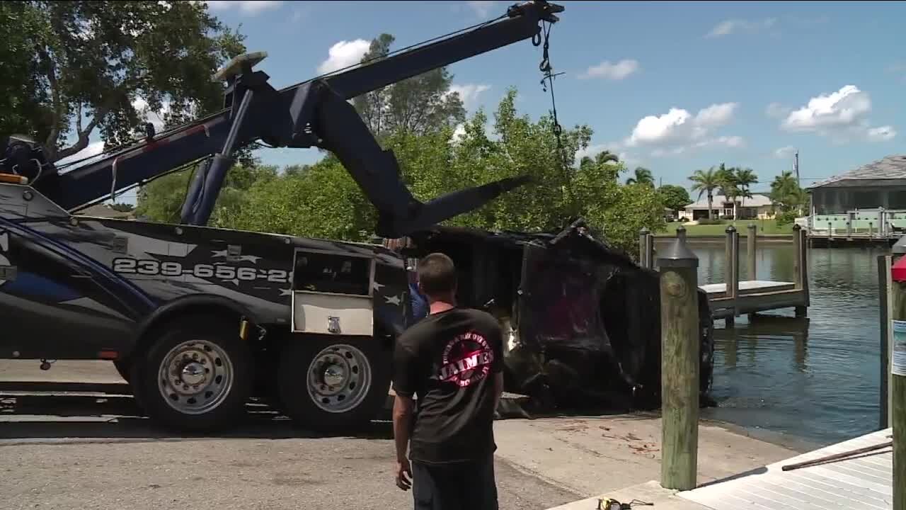 Mystery as to how car ended up in canal