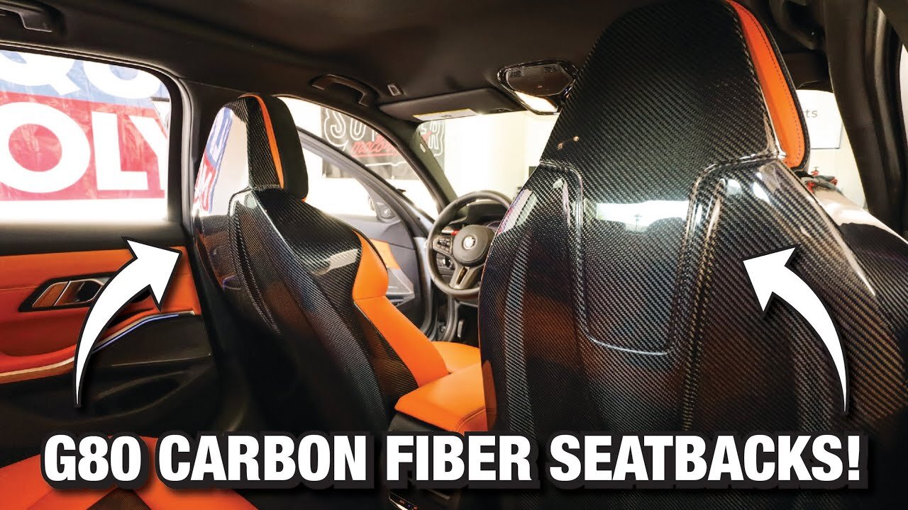 G80 M3 Carbon Fiber Seat Backs!