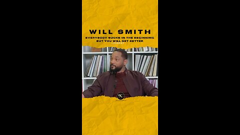 #willsmith Everybody sucks in the beginning but you will get better. 🎥 @allthesmoke