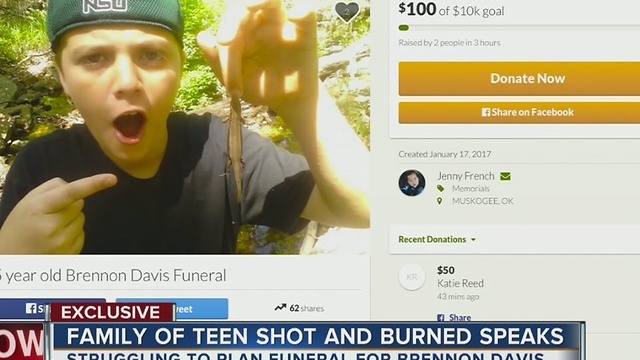 Family sets up gofundme account for Okay teen brutally murdered.