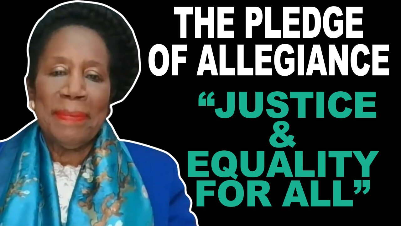 REP. LEE SAYS THE PLEDGE OF ALLEGIANCE SAYS "JUSTICE & EQUALITY FOR ALL"