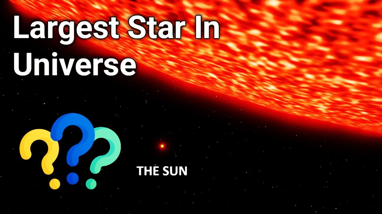 The Largest Star In The Universe Biger Then Sun?? 🤫