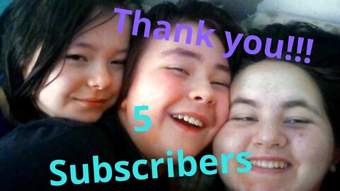 5 Subscribers thank you so very much😁