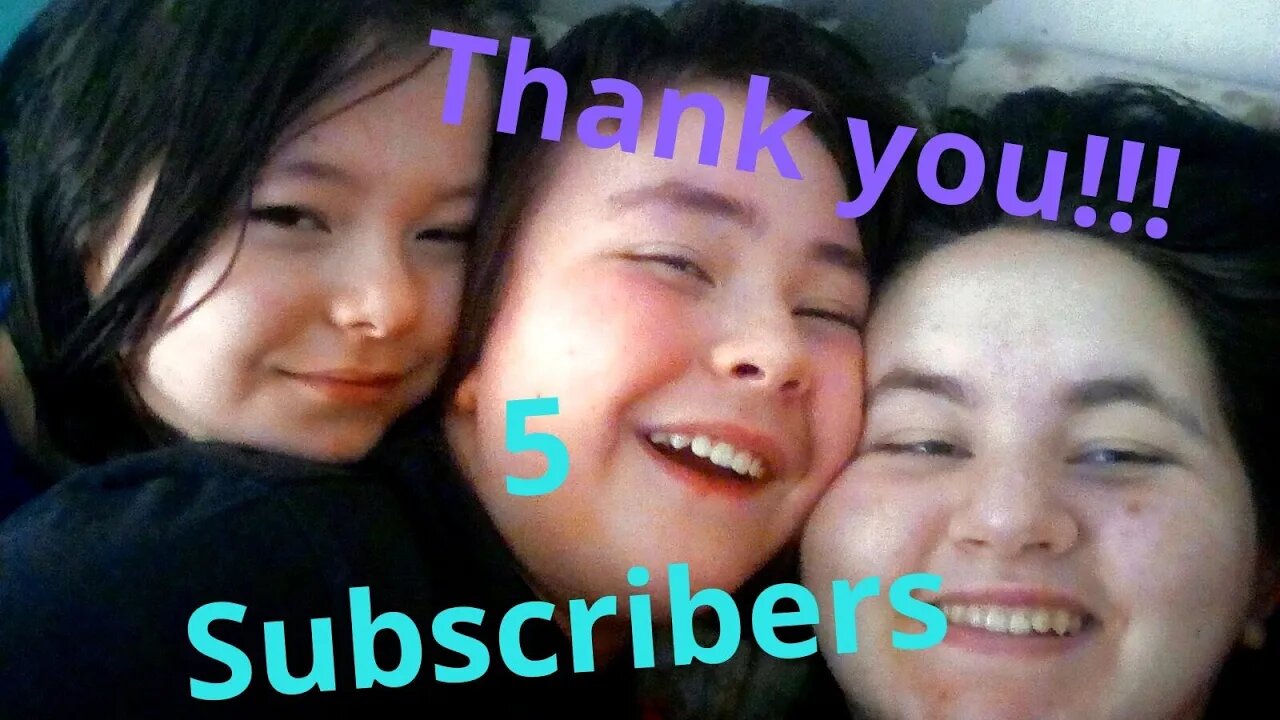 5 Subscribers thank you so very much😁