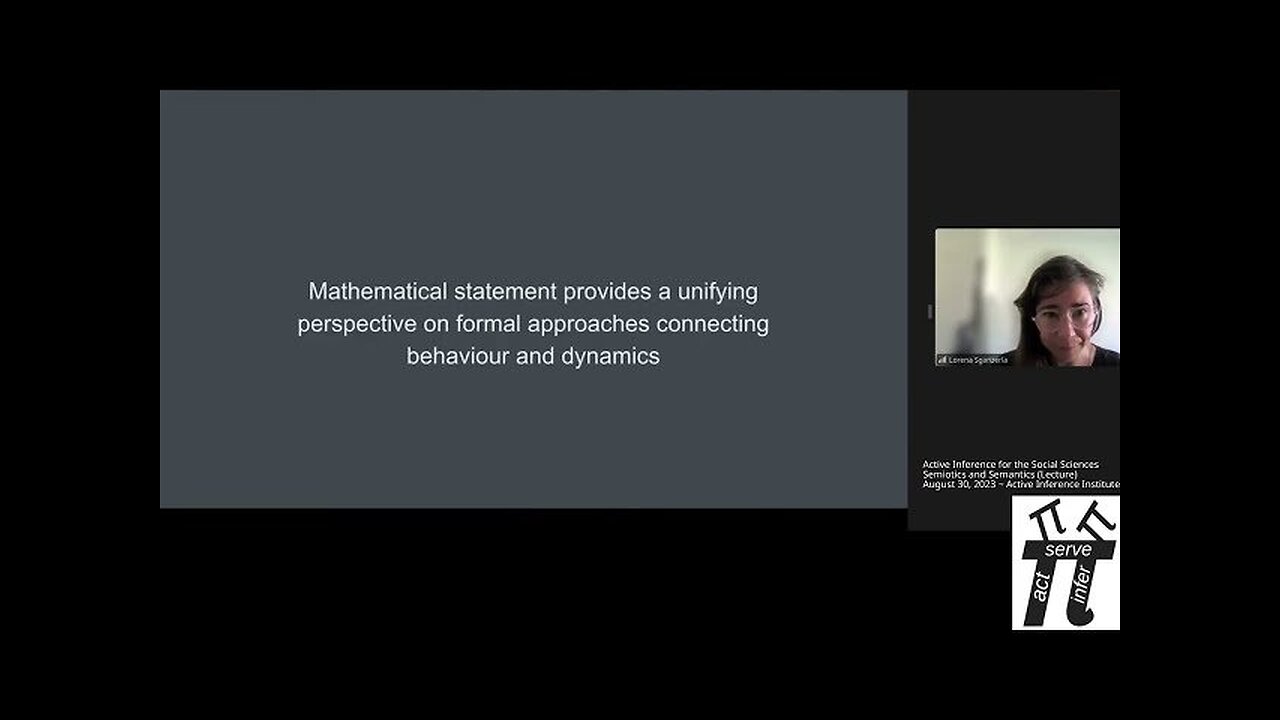 Semiotics and Semantics (Lecture) ~ Lorena Sganzerla ~ Active Inference for the Social Sciences 202