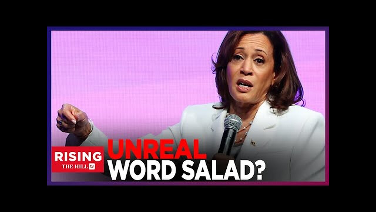 Kamala Harris' Culture WORD-SALAD, Keep Her Away In The WEST WING: Rising