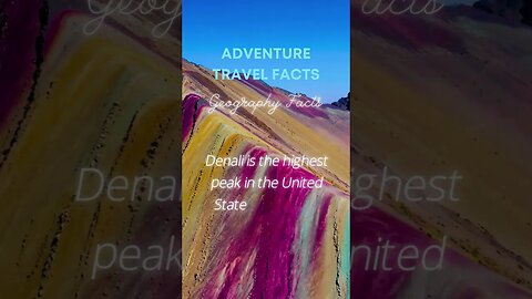 "Denali: The Highest Peak in North America 🏔️" #Denali #Mountains #geographytrivia #motivation