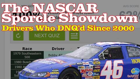The NASCAR Sporcle Showdown Ep. 4: DNQs Since 2000