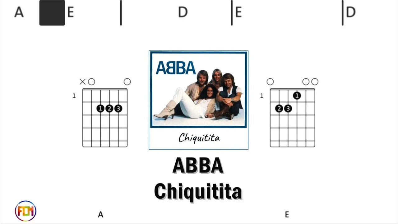 ABBA Chiquitita - Guitar Chords & Lyrics HD