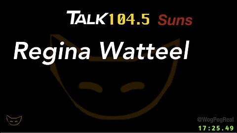 Regina Watteel, computer models are garbage 104.6 Suns