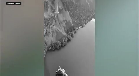 Watch this man do a crazy stunt