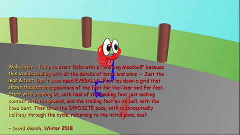 Walking Tongue Cycle & Animating Roadway w Posts