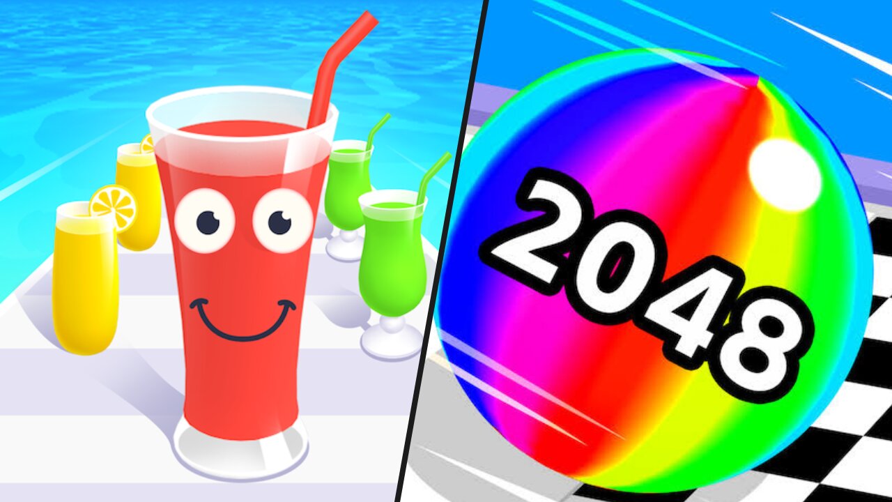 Juice Run | Ball Run 2048 / All Level Gameplay: Android,OSi