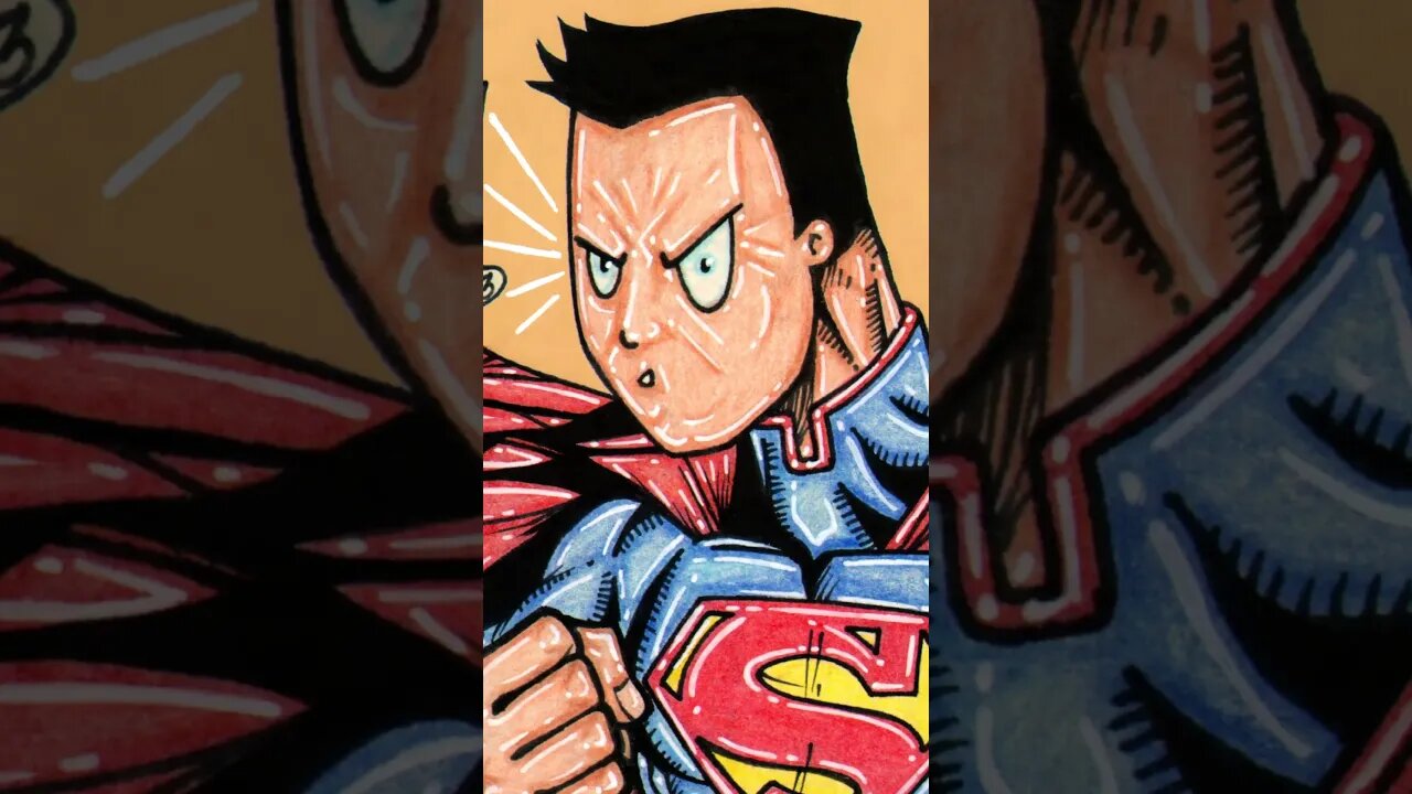 Superman Art by @omerglitch