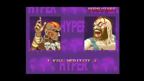 Hyper Street Fighter 2 AI Nerf (PS2) - Dhalsim (Normal) - Hardest - No Continues