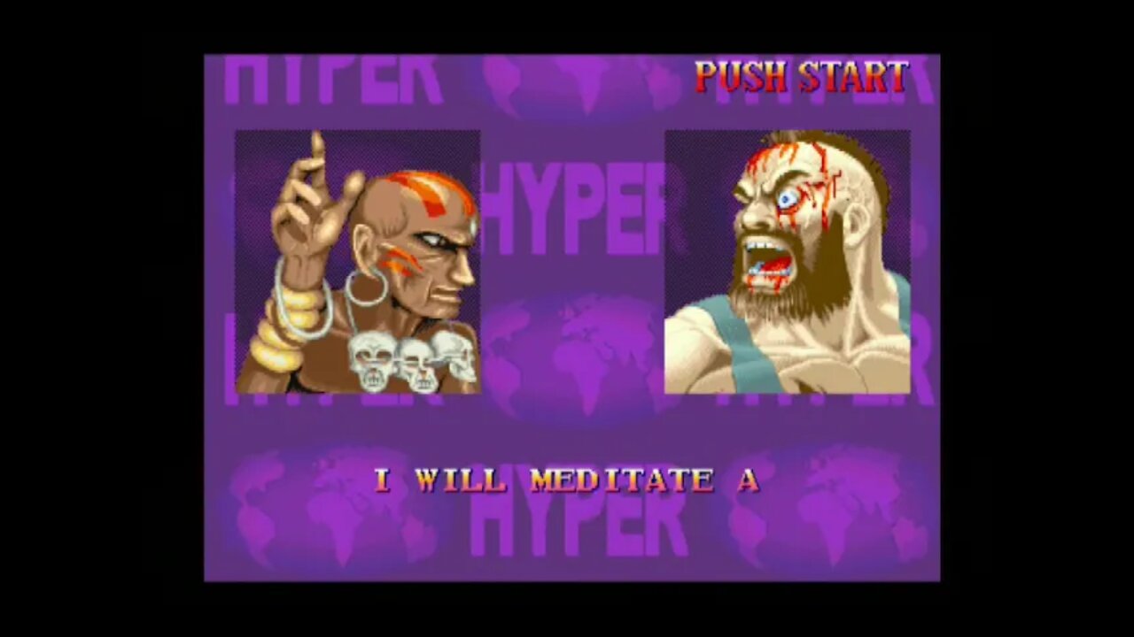 Hyper Street Fighter 2 AI Nerf (PS2) - Dhalsim (Normal) - Hardest - No Continues