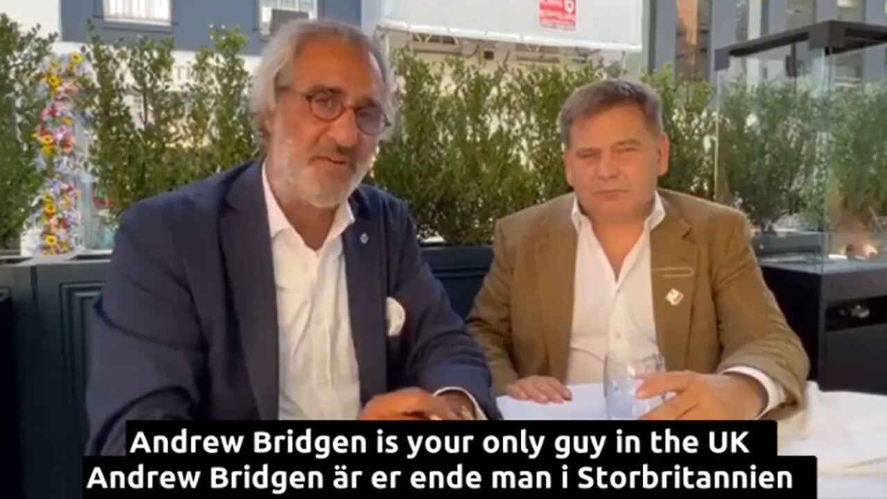 Public statement - Pascal Najadi & Andrew Bridgen - English and Swedish subtitles