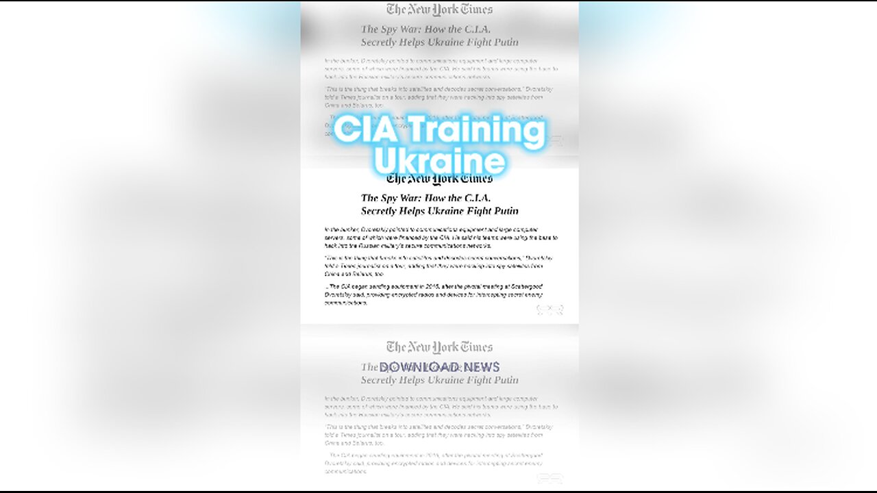 INFOWARS Reese Report: CIA Inside Ukraine Training Them To Fight Russia - 3/1/24