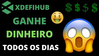 xDeFiHub - AirDrop com cara de Faucet pagando até $ 5.00 por dia, vejam como é simples.