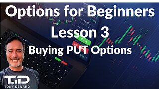 Put Options For Beginners - Options Lesson 3