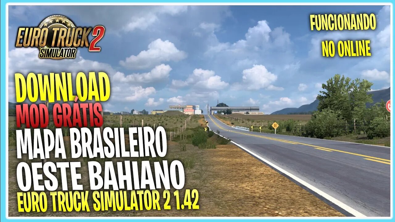 MAPA BRASILEIRO OESTE BAHIANO PARA EURO TRUCK SIMULATOR 2 1.42