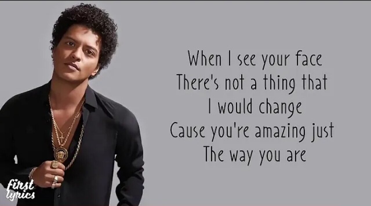 Burno Mars - Just The Way You Are (Lyrics)