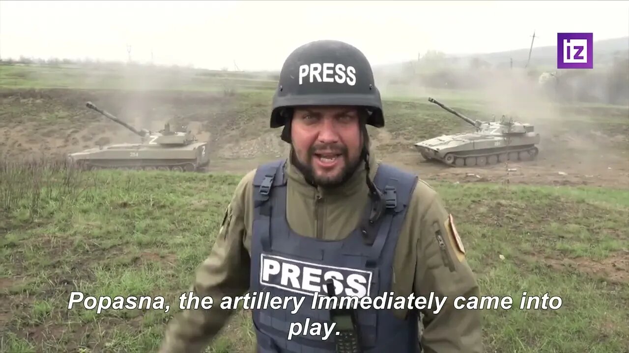 Self-Propelled Artillery "Gvozdika" Of The DPR Hit Positions Of Ukranaina Forces