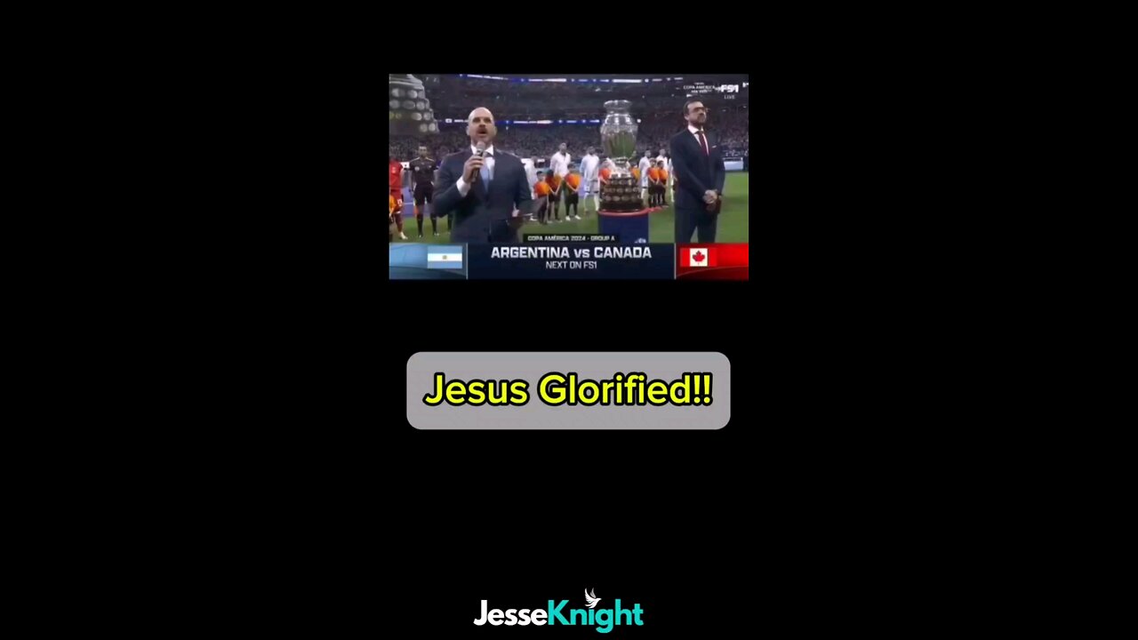 Jesus Glorified!! 🔥🔥 COPA America Argentina vs Canada Opening #Prayer