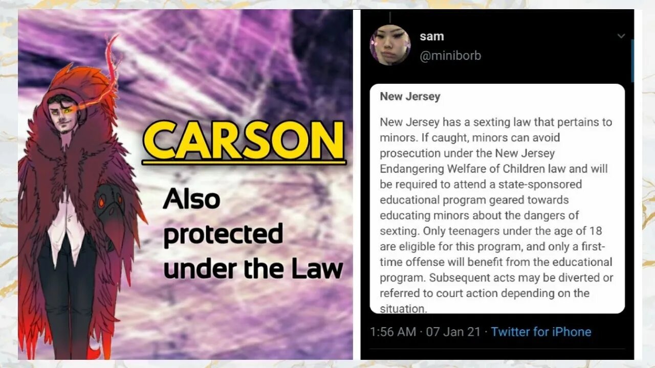 "It's Illegal, He's A Criminal, Oh Me, Oh My!" CallMeCarson Vs Sam