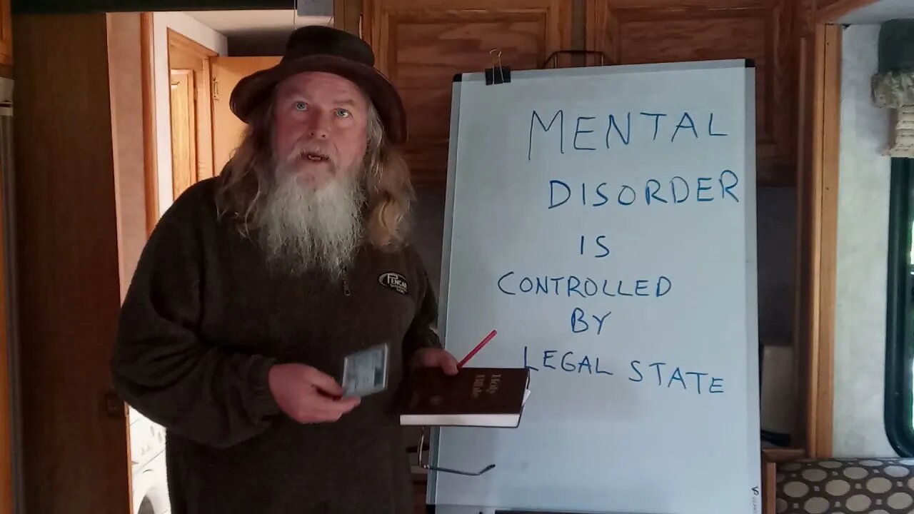 383-1021 The legal state of mental disorder.
