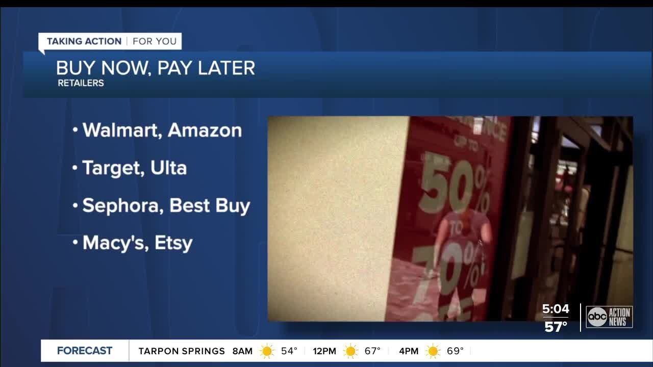 More national retailers offer 'buy now, pay later' programs to help with holiday shopping