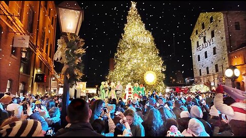 Christmas Tree Lighting Ceremony - Toronto Distillery Winter Village 2024