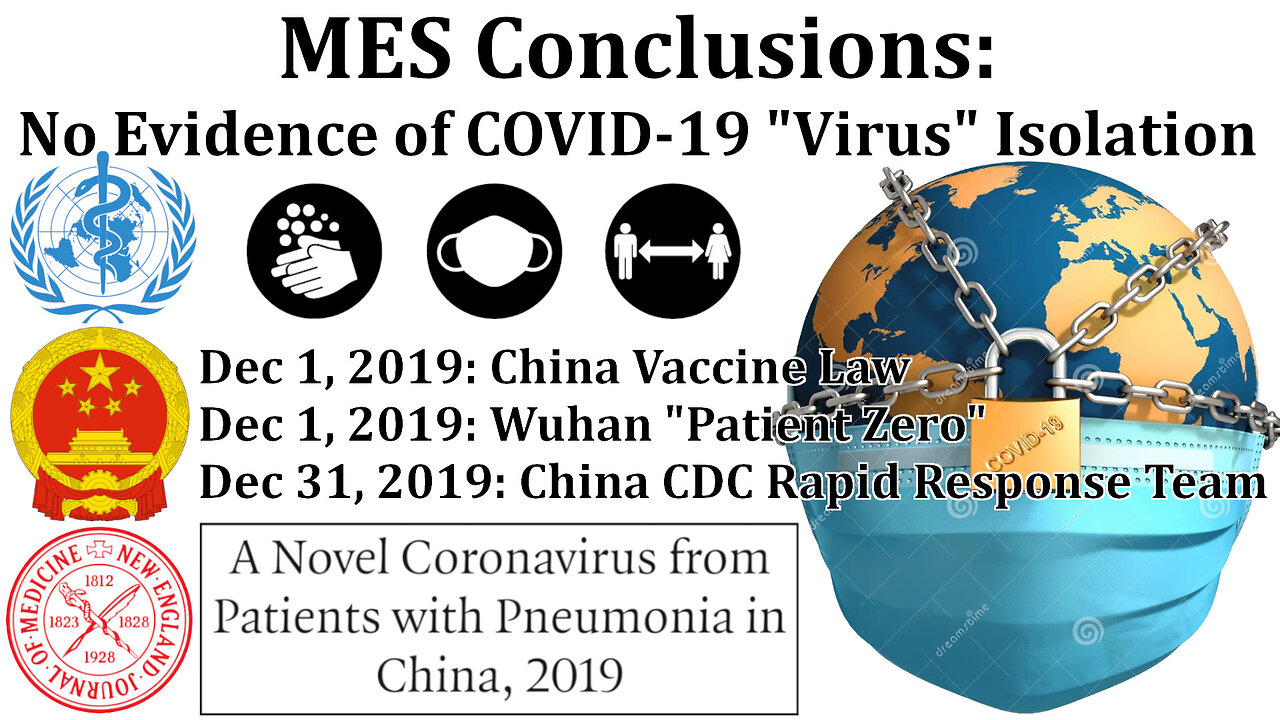 MES Conclusions: No Evidence of COVID-19 "Virus" Isolation