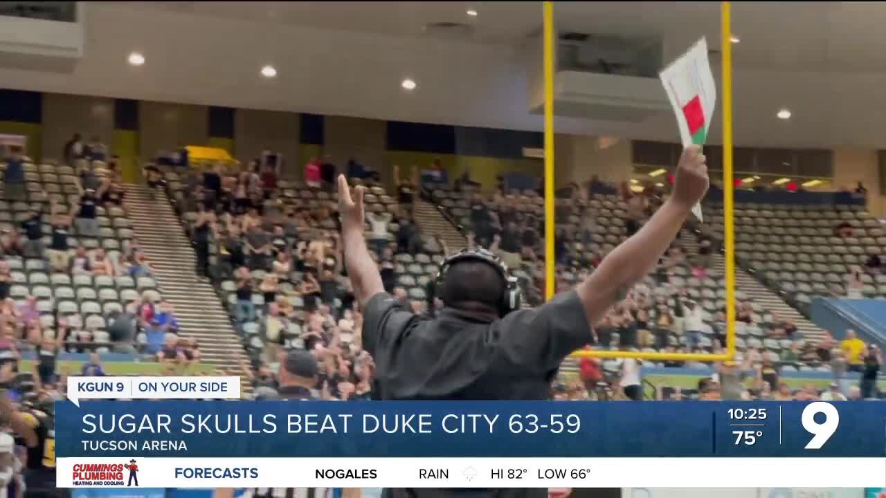 Sugar Skulls defeat Duke City 63-59