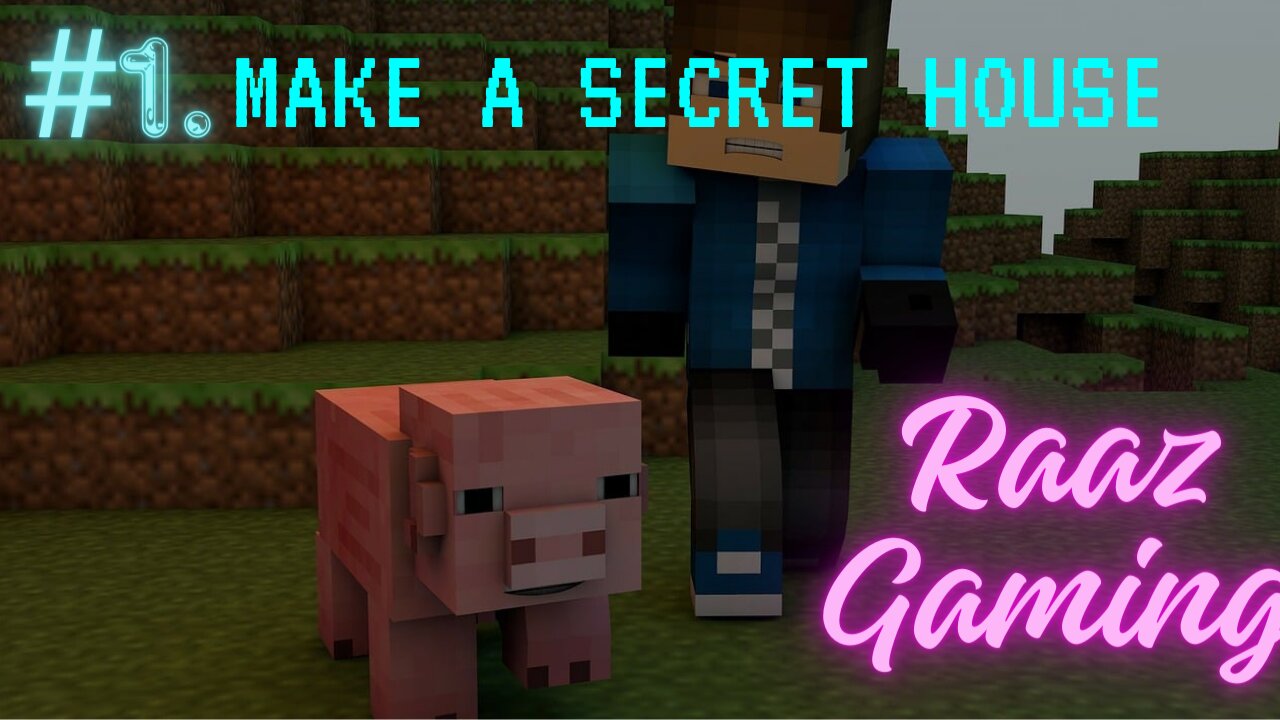 #1. Making A Secret House In #Minecraft.