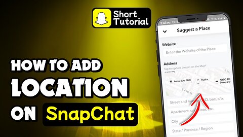 How to add location on Snapchat