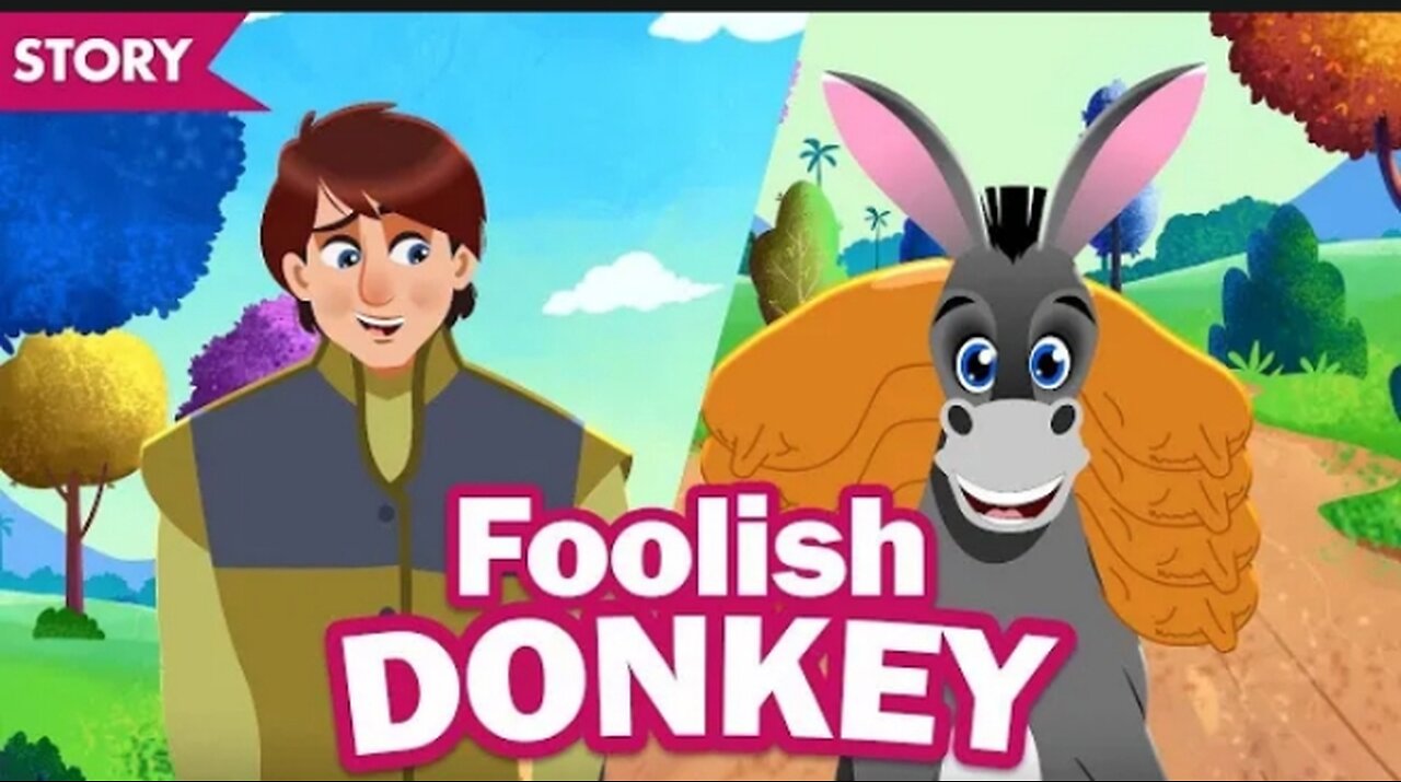 moral story of silly donkey /English story for kids