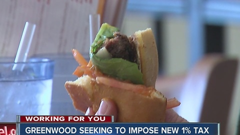Greenwood mayor pushes for bump in food & beverage tax at city restaurants