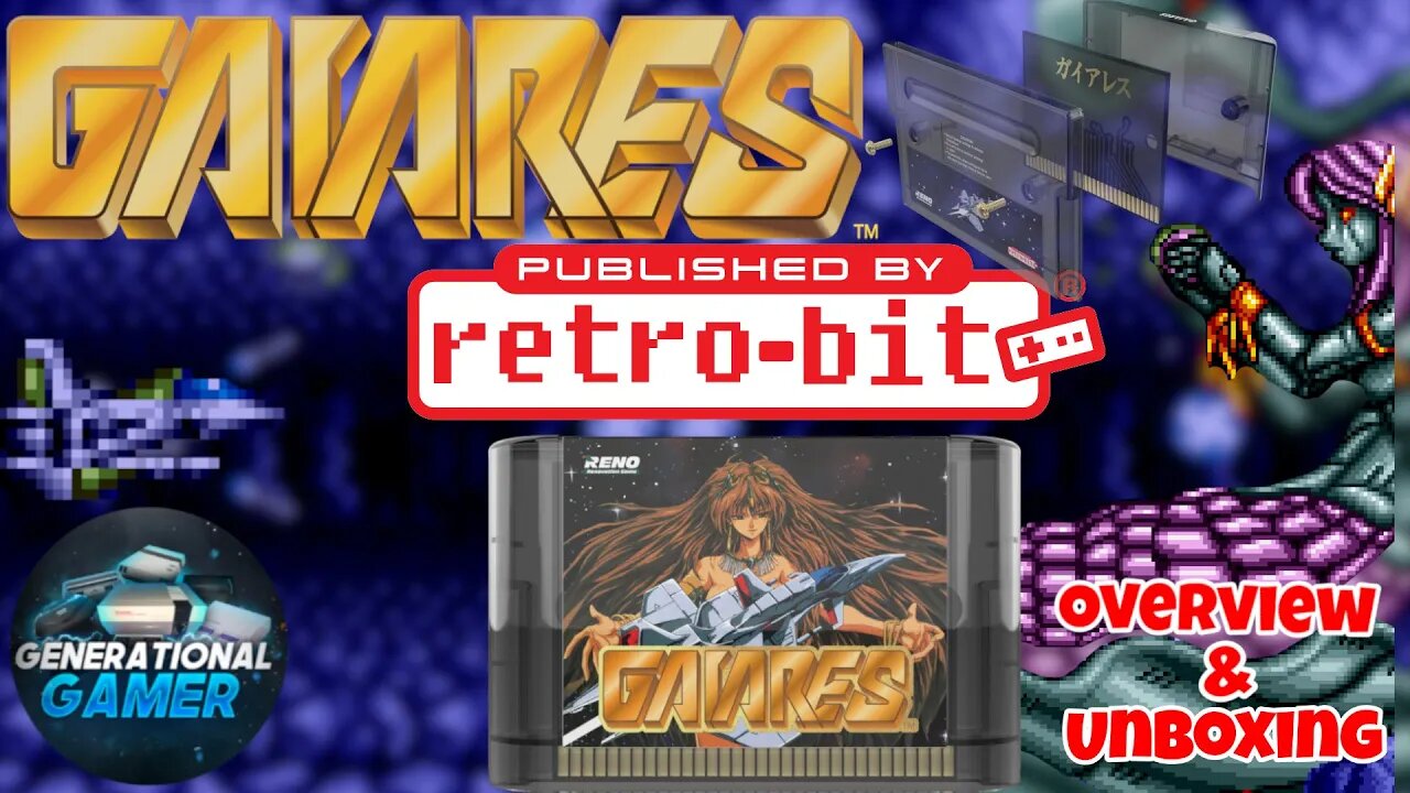 Retro-bit Releases "Gaiares" for Sega Genesis & Mega Drive