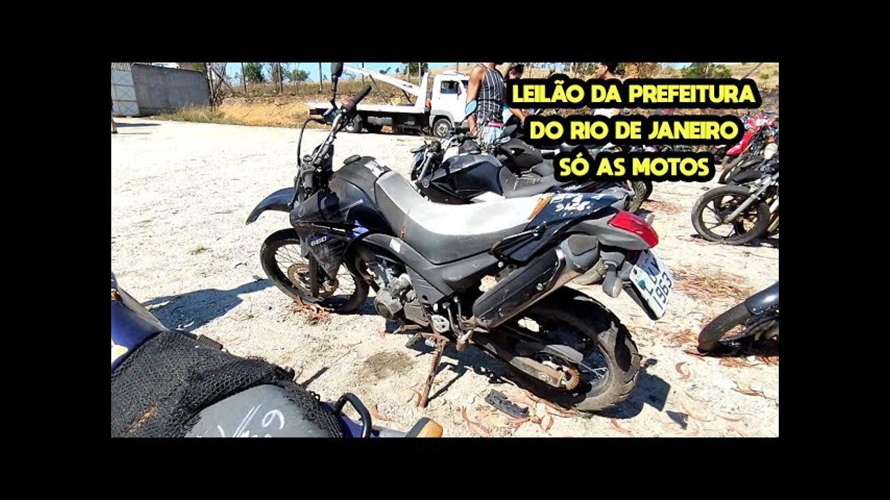 MOSTREI TODAS AS MOTOS DO LEILÃO DA PREFEITURA DO RIO DE JANEIRO *Motos baratas, XT 660 e Comet 650*