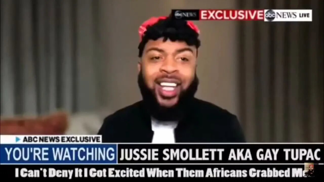 Jussie Smollett aka Gay Tupac raps during interview