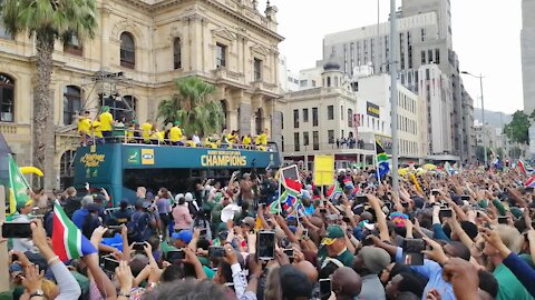 SOUTH AFRICA - Cape Town - Springbok Trophy Tour (Video) (VwF)