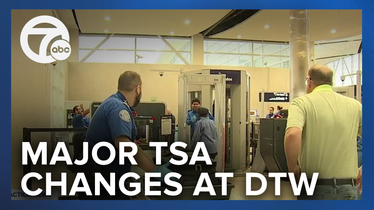 How will new changes at DTW speed up the TSA screening process?