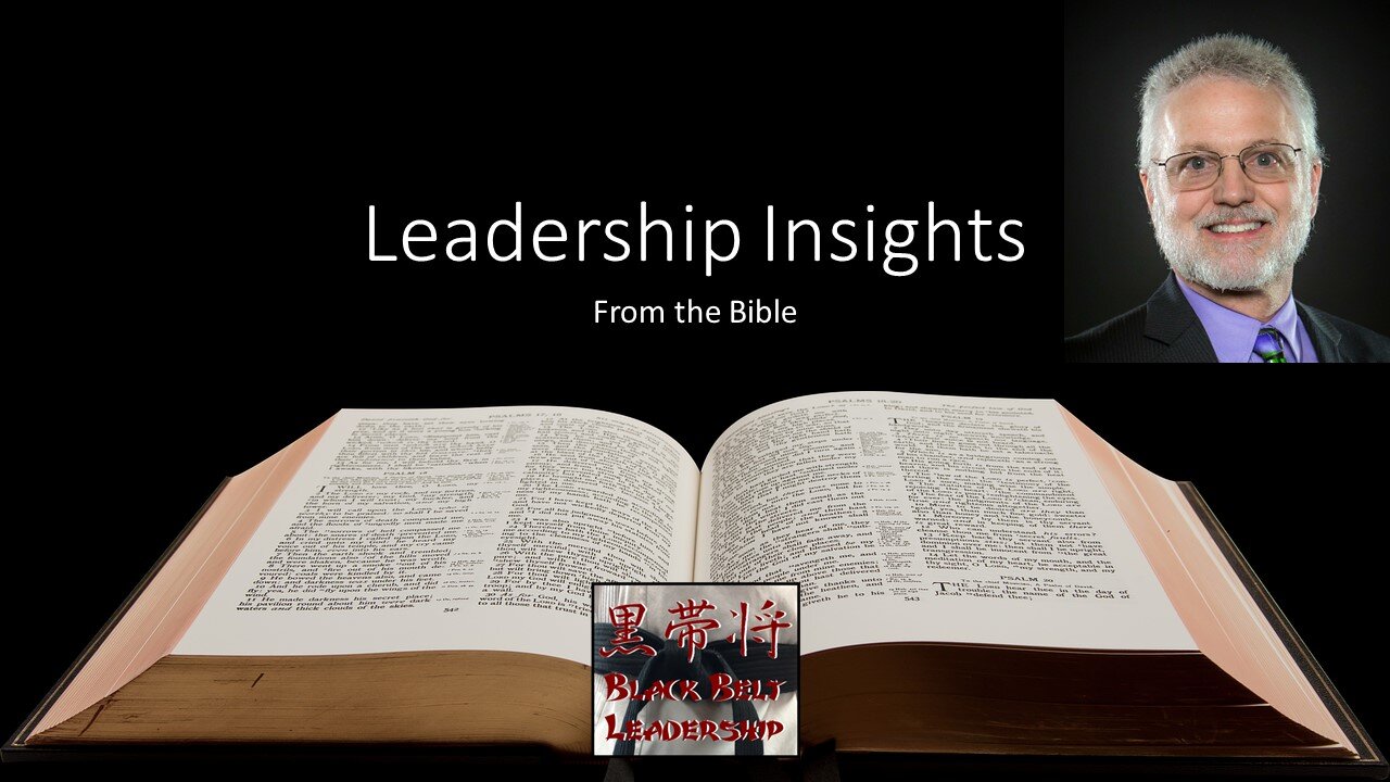 Leadership Insights from the Bible: Exodus 4