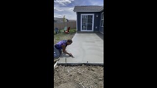 How to put a beautiful finish on your concrete patio